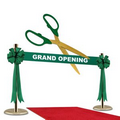 Grand Opening Kit-36" Ceremonial Scissors, Ribbon, Bows, Stanchions, Carpet